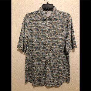 NWT Nicoby Short Sleeve Surf Shirt Button Down Med